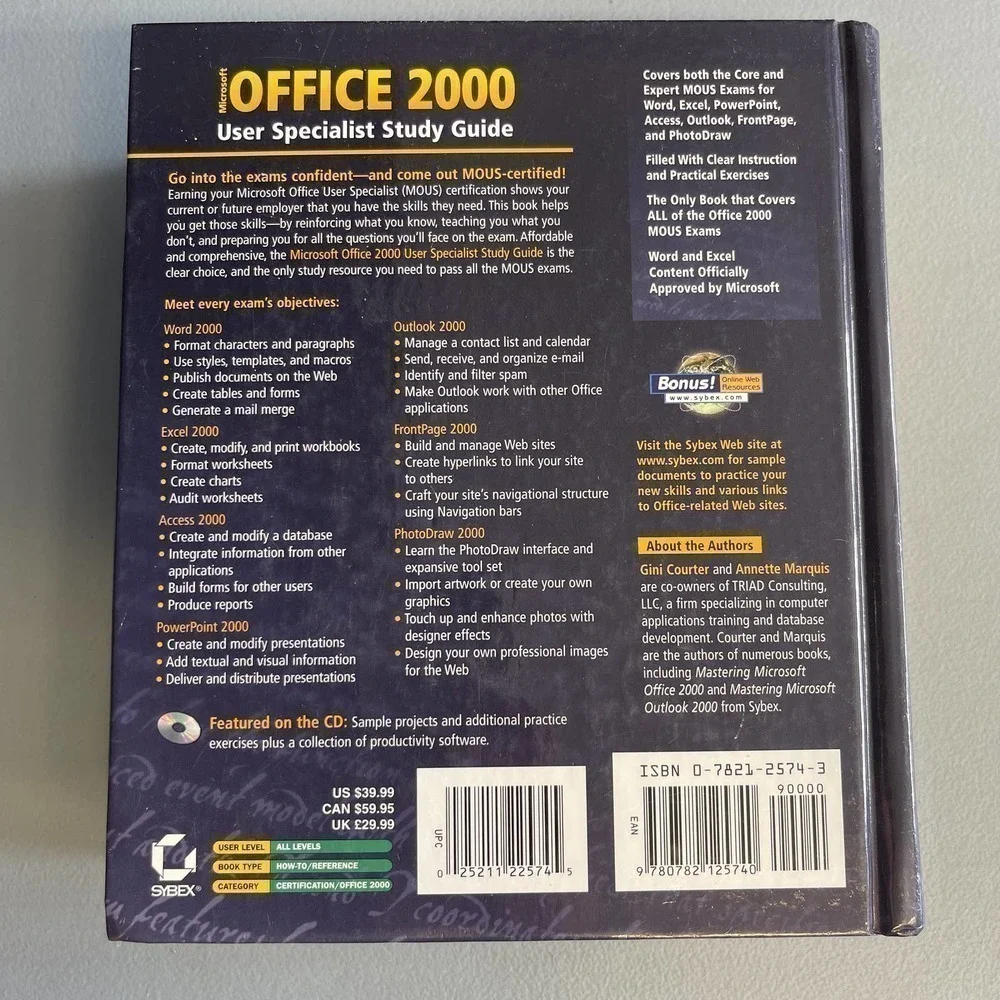 Microsoft Office 2000 User Specialist Study Guide With CD
